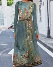 Load image into Gallery viewer, Elegant Printed Casual Midi Dress
