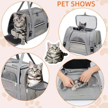 Load image into Gallery viewer, Pet Carrier Bag Airline Approved Up for Cats and Dogs Up to 20LBs, Soft Cat Carrier Dog Carrier Travel Kitten Carrier with Mat
