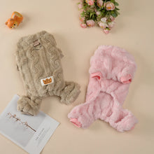 Load image into Gallery viewer, Pet Dog Clothes Cozy Soft Fleece Puppy Cat Jumpsuit For Small Medium Dogs Cats Winter Warm Clothes With Elasicity Yorkshire Pug
