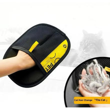 Load image into Gallery viewer, Pet Hair Remover Gloves Electrostatic for Cats Dogs, Reusable Washable Grooming Glove with 2-in-1 Lint Roller Brush - Safe Non-T
