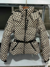 Load image into Gallery viewer, Women's Winter Hooded High Waist Padded Sport Parkas Coats with Belt Female Elegant Thick Warm Pockets Windproof Skiing Jackets
