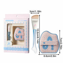 Load image into Gallery viewer, Makeup Ultra-Thin Brush Set Foundation Brush With Traceless Sponge Powder Soft Puff Angled Head Makeup Brush Beauty Tool
