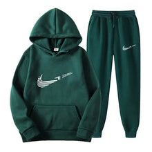 Load image into Gallery viewer, Men Tracksuit 2 Pieces Sets Hooded Sweatshirt +Drawstring Pants Male Hoodies Running Sportswear Men Women Autumn Sportwear
