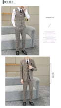 Load image into Gallery viewer, Three Piece Wedding Business Suit
