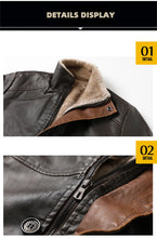 Load image into Gallery viewer, Vintage Faux Leather Winter Coat
