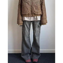 Load image into Gallery viewer, Women's Jeans Emo Grunge 2000s Street Retro High WaistVintage Eclectic Casual Trashy Pants Y2K Full Length Denim Trouser
