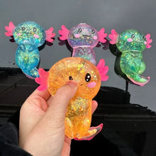 Load image into Gallery viewer, Colorful Salamander Maltose Fidgets Toys Squishy Malt Sugar Stretchy Axolotl Fun Squeeze Birthday Supplies Anti-Anxiety Gift

