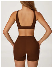 Load image into Gallery viewer, Yoga Set 2 Pieces Gym Clothes Yoga Outfits For Women Tracksuits Workout Long Sleeved Fitness Set Sport Bra Crop Top Gym Leggings

