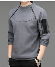 Load image into Gallery viewer, Men's Sweatshirs Spring Fall Long-sleeved T-shirt Top Loose Trend Round Neck Bottoming Shirt Lightweight Casual Sports
