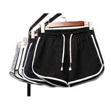 Load image into Gallery viewer, Women yoga Shorts Summer Outer Wear Mid-Waist Casual Loose Straight Pants Lady Stylish Thin Breathable Wide Leg Gym Short Pants
