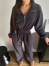 Load image into Gallery viewer, Jumpsuit Women 2026 New Fashionable Long Sleeved Jumpsuit for Women's Casual Half Open Collar Elastic Waist Jumpsuit
