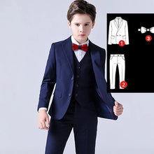 Load image into Gallery viewer, Formal Kids Plaid Tuxedo Suit

