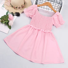 Load image into Gallery viewer, Pink Shirred Princess Summer Dress
