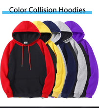 Load image into Gallery viewer, Color-Block Oversized Fleece Hoodie
