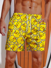 Load image into Gallery viewer, New Men's Shorts Hawaiian Yellow Duck Mens Printing Short Summer New Swim Trunks Elastic Waist 3D Print Breathable Short Pants
