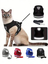 Load image into Gallery viewer, Pet Leash Undershirt Harnesses Mesh Breathable Adjustable Easy Control Reflective Undersh Medium Pet Accesrt Dog Harness Collar
