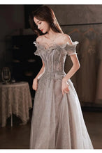 Load image into Gallery viewer, One Shoulder Fairy Style Evening Dress
