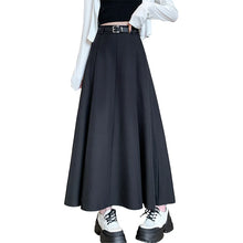 Load image into Gallery viewer, Elegant Skirts for Women Korean Style Long Skirt Female Black Pleated Midi Skirt Women's Clothing Office Lady Skirts Outfits New
