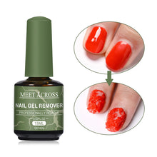 Load image into Gallery viewer, MEET ACROSS 15ml Magic Fast Nail Gel Polish Remover Clean UV Soak Off Semi Permanent Varnish Nail Art Removal Tools Manicure
