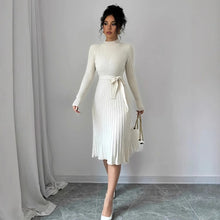 Load image into Gallery viewer, Vintage Autumn Midi Elegant Dress
