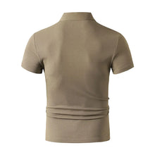 Load image into Gallery viewer, 2026 New Men's Casual and Fashionable Simple Collared Short Sleeved Polo Shirt Summer Comfortable Breathable and Versatile Top
