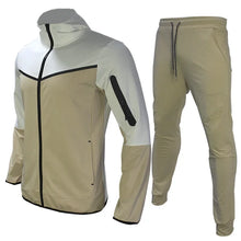 Load image into Gallery viewer, Luxury Brand Men Tracksuits 2-piece Set Black Sports Suit Tracksuits Jogging Men's Clothing Sweatpants Zip Sweatshirts Techwear
