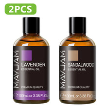 Load image into Gallery viewer, 100ML Pure Plant Essential Oil Mint Bergamot Patchouli Citronella Lemongrass Chamomile Cedarwood For Reed Diffuser Humidifier
