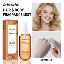 Load image into Gallery viewer, Vanilla &amp; Rose Fragrance Mist Perfume Long Lasting Refreshing Portable Body Spray Gentle Natural Aroma for Women Daily Dating Tr
