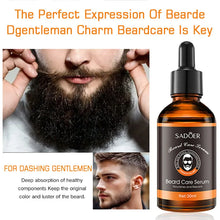 Load image into Gallery viewer, Men's beard care set, beard essence lotion, gently nourishes and strengthens the hair roots, promotes beard growth
