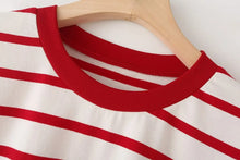 Load image into Gallery viewer, Striped Cotton Summer Tee Women
