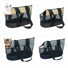 Load image into Gallery viewer, Practical Oxford Cloth Pet Carrier Black Foldable Pet Bag Breathable Lightweight Pet Backpack Hiking Trip
