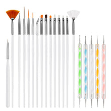 Load image into Gallery viewer, Nail Art Brushes Nail Art Tool Set Nail Dotting Tools Nail Dust Brush Striping Long Lines Nail Drawing Pen Nail Design
