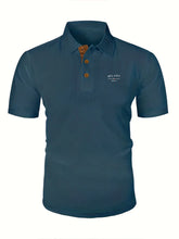 Load image into Gallery viewer, MILANO ITALIA Men's Textured Polo Shirt with Contrast Placket and Buttons
