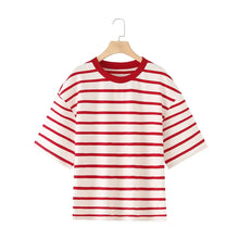 Load image into Gallery viewer, Striped Cotton Summer Tee Women
