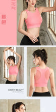 Load image into Gallery viewer, Sports Bras for Women Quick Drying Mesh Racerback Sports Bra Seamless Padded Sports Bra Yoga Bras Workout Bra Activewear Bra
