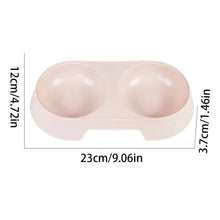 Load image into Gallery viewer, Non-Slip Double Pet Bowls Food &amp; Water Feeder for Cats and Small Dogs BPA-Free Easy-Clean Raised Pet Dishes in 4 Colors

