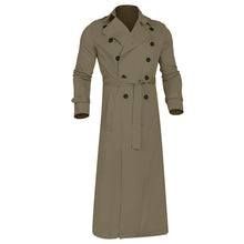 Load image into Gallery viewer, Men’s Luxury Full-Length Trench Coat – England Style Business Overcoat
