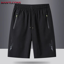 Load image into Gallery viewer, Summer Men's Shorts Cool Sportswear Running Sport Shorts Casual Bottoms Gym Fitness Training Jogging Short Pants Men Black Gray
