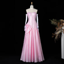 Load image into Gallery viewer, Sharon Said Women' s Elegant Evening Party Dress with Gloves 2026 Simple Wedding Birthday Prom Gowns with Bow SF167 Customized
