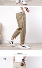 Load image into Gallery viewer, Korean Casual Elastic Cargo Pants
