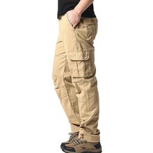 Load image into Gallery viewer, Loose Cotton Tactical Cargo Pants

