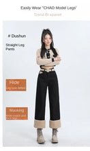 Load image into Gallery viewer, Winter Straight Leg Denim Jeans
