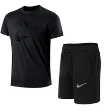 Load image into Gallery viewer, 2025 Summer Fashion Men's Tracksuit T-shirt Shorts Set Leisure Short Sleeve Set Jogging Gym Suit Brand Clothing
