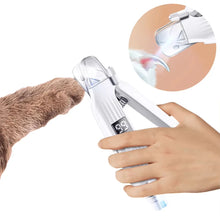 Load image into Gallery viewer, 2 in 1 Electric Pet Nail Trimmer with LED Lights Pet Nail Grinder Dog Nail Trimmer and Grinder for Small Medium Large Dogs/Cats
