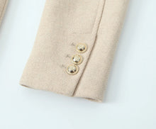 Load image into Gallery viewer, Retro Black Wool Long Coat
