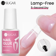 Load image into Gallery viewer, UR SUGAR 10ML Nail Glue No Need Lamp False Nail Tips Gel Cured Clear Color Nails Tools Super Strong Acrylic Tips Rhinestone Bond

