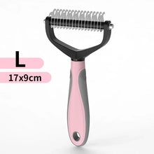 Load image into Gallery viewer, Cat Hair Removal Comb Dog Hair Removal Brush Stainless Steel Double Sided Pet Grooming Brush Removing Tangles Cat Accessories
