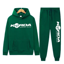 Load image into Gallery viewer, Men's Women 2Pcs Sets Fleece Sweatshirt Hoodies Pants Korda Inspired Tribute Male Sportswear Tracksuits Unisex Ensemble Homme
