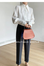 Load image into Gallery viewer, Elegant Satin Office Casual Shirt
