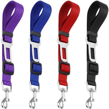 Load image into Gallery viewer, Pet Dog Car Adjustable Safety Belt Harness Safe Lever Traction Collar Car Magic Clip Seat Belt Pet Supplie Auto Accessories
